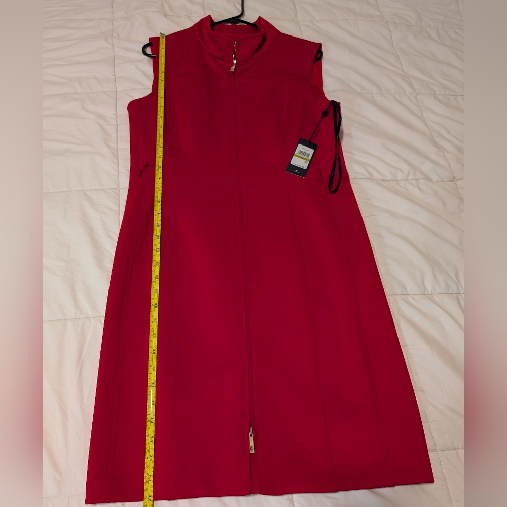❤️Tommy Hilfiger Vibrant Red Midi Dress - Picture 8 of 9